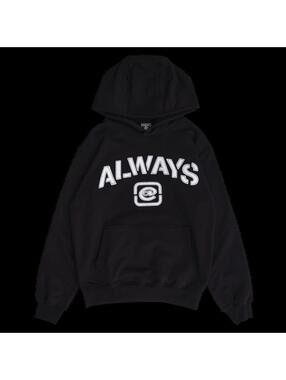 Always Stencil Applique Hood Black • L